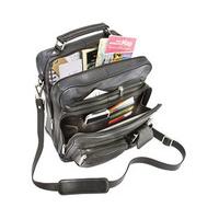 Chevirex® Leather Travel Organiser Bag, Black, Leather