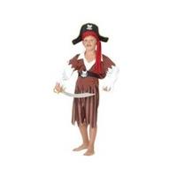 Child Pirate Boy Costume and Hat - Large