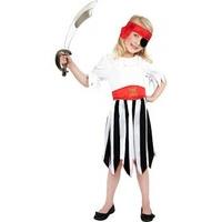 child simple pirate girl costume large