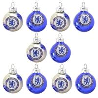 Chelsea Xmas Logo Baubles