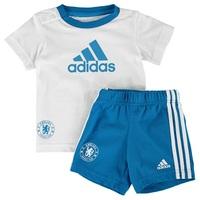 chelsea t shirt and short set infants white