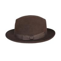 Chocolate Brown Epsom Trilby Hat