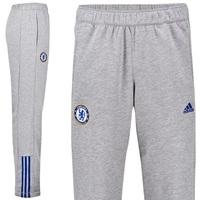 chelsea core 3 stripe pant grey