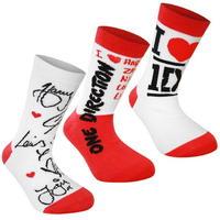 Character One Direction Sock 3 Pack