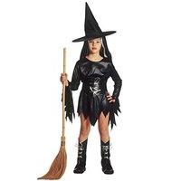 Children\'s Evil Witch 128cm Costume Small 5-7 Yrs (128cm) For Halloween Living