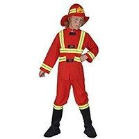 Children\'s Fireman F/optic Costume Medium 8-10 Yrs (140cm) For Tv Adverts &