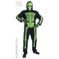 Children\'s 3d Neon Skeleton Child 140cm Costume For Halloween Living Dead Fancy