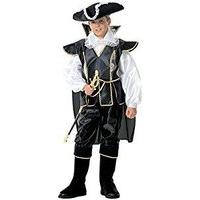 Children\'s Captain Black Costume Large 11-13 Yrs (158cm) For Buccaneer Fancy