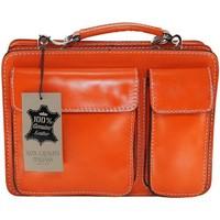 Chicca Borse 7007ARANCIONE210636 men\'s Briefcase in Orange