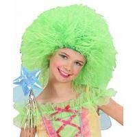 childrens child neon fairy green wig for hair accessory fancy dress