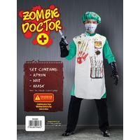 childrens bloody doctor apron hat set