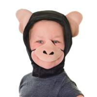 childrens chimpanzee hood nose disguise set