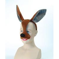 childrens kangaroo mask on headband with sound