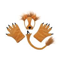 Childrens Lion Mask, Tail & Paws Set