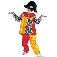 Children\'s Harlequin Child 128cm Costume For Clown Fancy Dress