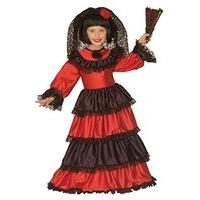 Children\'s Senorita Child 128cm Costume For Spanish Spain Fancy Dress