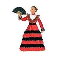 childrens senorita child 128cm costume for spanish spain fancy dress