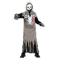 childrens skeleton zombie costume small 5 7 yrs 128cm for halloween li ...