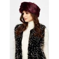 Chocolate Faux Fur Headband