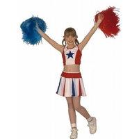 Children\'s Cheerleader Costume Medium 8-10 Yrs (140cm) For Usa Sports Fancy