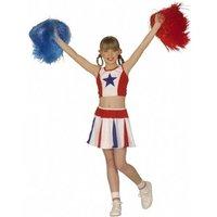 Children\'s Cheerleader Costume Small 5-7 Yrs (128cm) For Usa Sports Fancy Dress