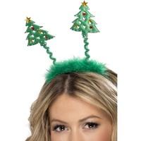 Christmas Tree Boppers, Green, On Headband