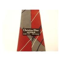 christian dior multi coloured designer silk tie