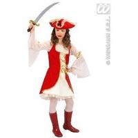 Children\'s Pirate Captain Costume Small 5-7 Yrs (128cm) For Buccaneer Fancy