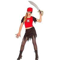 Children\'s Pirate Girl F/optic 140cm Costume Medium 8-10 Yrs (140cm) For