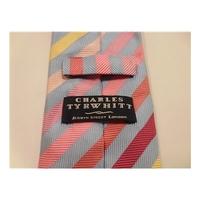 Charles Tyrwhitt Designer Silk Tie Multi Coloured Striped