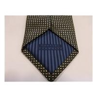 Charles Tyrwhitt Silk Tie Navy With Gold Design