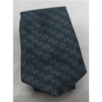 Christian Dior Monsieur navy & green patterned silk tie