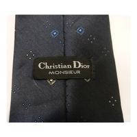 Christian Dior Navy Blue Patterned Tie