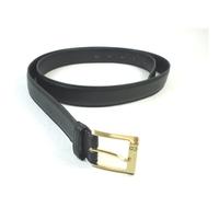 christian dior 37 42 black leather belt