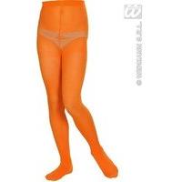 Children\'s Pantyhose Child Sizes - Orange Accessory For Fancy Dress