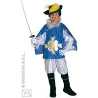 Children\'s Musketeer - Blue/red 128cm Costume Small 5-7 Yrs (128cm) For
