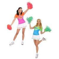 cheerleader l 2 colours dress pom poms