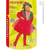 childrens little strawberry child costume for fairytale fancy dress