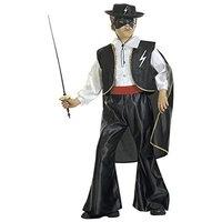Children\'s Masked Bandit 128cm Costume Small 5-7 Yrs (128cm) For Zorro Fancy