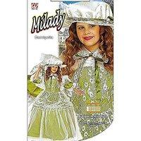 Children\'s Milady Green Costume Small 5-7 Yrs (128cm) For Medieval Princess