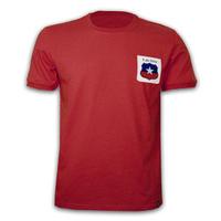 Chile WC 1974 Short Sleeve Retro Shirt 100% cotton