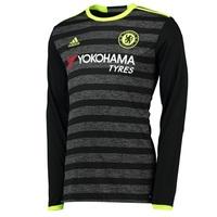 chelsea away shirt 16 17 kids long sleeve black