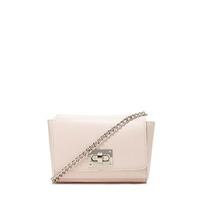 chain faux leather crossbody