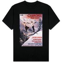 chamonix mont blanc france skiing promotional poster