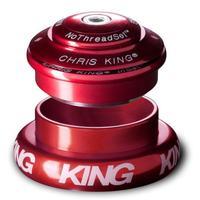 Chris King Inset 7 Tapered Headset - Red / Tapered / ZS44/EC44