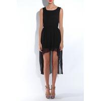Chiffon Hi Lo Chain Back Dress