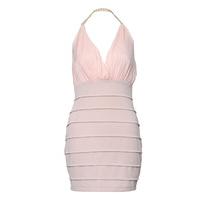 Chain Neck Bandage Dress