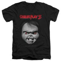 childs play 3 face poster v neck