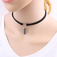 Choker Necklaces Alloy Euramerican Fashion Feather Jewelry Women\'s Daily Casual 1pc