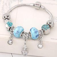 charm bracelet alloy rhinestone flower crown fashion womens jewelry 1p ...